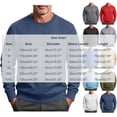 thumbnail image 4 of RongHuan Mens Crewneck Sweatshirt Fashion Fleece Pullover Kangaroo Pocket Fall Winter Long Sleeve Sweatshirts, 4 of 9