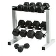 thumbnail image 5 of CAP 50 lb Rubber Hex Dumbbell Weight Set, Includes 2 x 25lb Dumbbells, 5 of 5