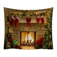 thumbnail image 1 of Tapiz de Navidad Árbol de Navidad Tela de Papá Noel Tela de pared Calcetines de Navidad Regalo de Navidad Tapiz colgante de pared BANYUO Electrónica, 1 of 4