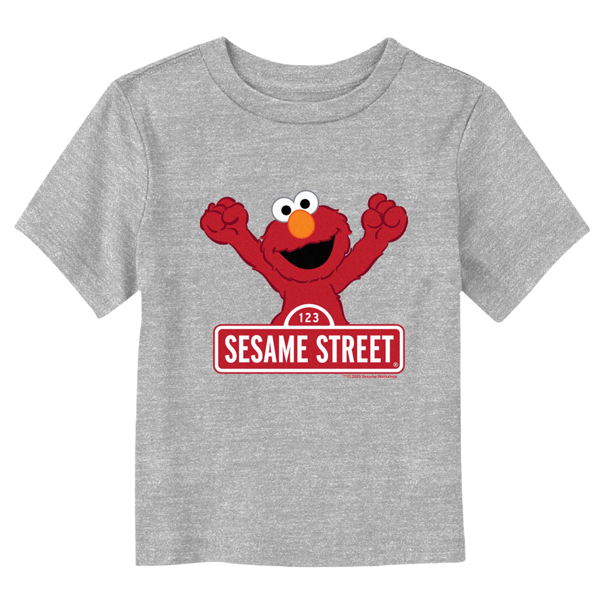 Toddler's Sesame Street Classic Red Logo Sign Elmo Graphic T-Shirt