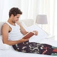 thumbnail image 5 of Naloa Merry Christmas Pajama Pants Men, PJ Bottoms, Sleep & Lounge Pants-Medium, 5 of 6