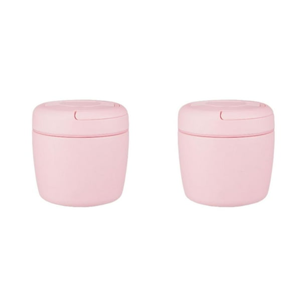 Taza térmica de sopa de gran capacidad Bewildely 970ML rosa 2Conjunto