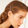 thumbnail image 3 of 23 horquillas vintage para el pelo con diseño de mariposa, hojas y flores, de bronce., 3 of 7