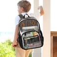thumbnail image 7 of PVC Transparent Backpacks Clear Backpack for Travel and Outings Ancient Art Shapes, 7 of 7