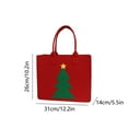thumbnail image 3 of Christmas Storage Bags, Christmas tote Bag, Holiday Decoration and Year Round Storage Organizer Bin with Collapsible Design, Red and Beige, 3 of 8
