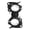 Black, variant on 360° Rotatable Bicycle Flashlight Holder Mount with Screw for Bike Front Light Bracket Orange