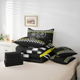 thumbnail image 5 of Feelyou Cartoon Motorcycle Lover Bedding Comforter Set 7pcs, Dirt Bike Sports Queen Bedding Sets, Teens Kids Boys Girls Reversible Queen Sheet Sets, Breathable Home Decor, 5 of 7