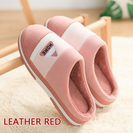 

Men Winter Slippers Indoor House Shoes 2022 Man Flip Flops Warm Plush Slippers Women Flats Couple Shoe Comfort Male Footwear