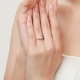 thumbnail image 3 of Womens Oval Ring Sterling Silver Ring Inlaid Crystal Ring Electroplated Fashion Ring Casual Pink Ring Gift for Her Silver Jewelry, 3 of 4