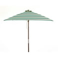 thumbnail image 3 of DestinationGear 6.5’ Square Market Umbrella, Soft Teal/Ivory Stripe, UV Protection, 3 of 5