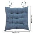 thumbnail image 3 of Gnmfd Chair Cushion 17"x17" Seat Pad Non Slip Breathable Soft Chair Cushion for Office Dining Room Floor Stool Long Sitting Comfort Blanket Storage Cushion for Home Office Use, 3 of 7