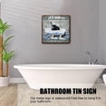 thumbnail image 2 of Funny Bathroom Signs, Just Kidding This Is A Half Bath Vintage Tin Sign, Restroom Sign Decor, Great Gift for Bathroom, Dachshund Dog Wall Art, Animal Lovers Gift, Metal Tin Sign 12x12 inches, 2 of 6