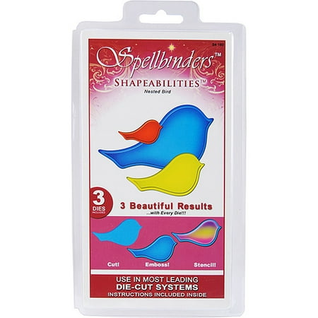 Spellbinders Shapeabilities Nested Die Sets, Bird