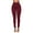 Wine Red, variant on Dream Lifestyle Solid Color Button Fly Slim Women Leggings High Waist Pockets Stretchy Pencil Pants Female Clothing