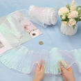 thumbnail image 3 of 10 Yards Ruffled Fabric Organza Trims Gradient Pleated Lotus Leaf Trim Lace Fabric Ribbon Tulle Border Retro Chiffon DIY, 3 of 9