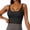 Black, variant on Trendy Queen Women's Tank Tops Double Lined Crop Sleeveless Going Out Camisole Women's Soft Stretch Tank Tops with Double Lined Construction Black L
