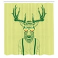 thumbnail image 2 of Ambesonne Shower Curtain, , 69"Wx75"L, Green Yellow, 2 of 4