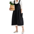thumbnail image 5 of Coffee Shops Work Cleaning Aprons Women Kitchen Cooking Apron With 2 Front Pockets Cotton Linen Apron Coffee Shops Flower Shops Work Cleaning Aprons, 5 of 5