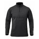 thumbnail image 1 of Camisas deportivas activas de secado rápido para hombres con cremallera de un cuarto de manga larga para correr Tops sudadera al aire libre (negro), 1 of 5