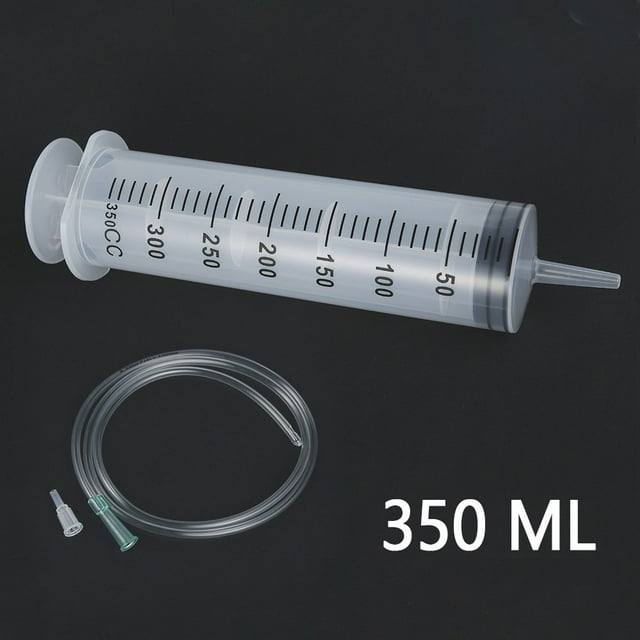 350ml Reusable Large Syringe Tube Hydroponics Nutrient Measuring Ink DIY for Scientific Labs and Dispensing Multiple Uses Measuring Syringe Tools