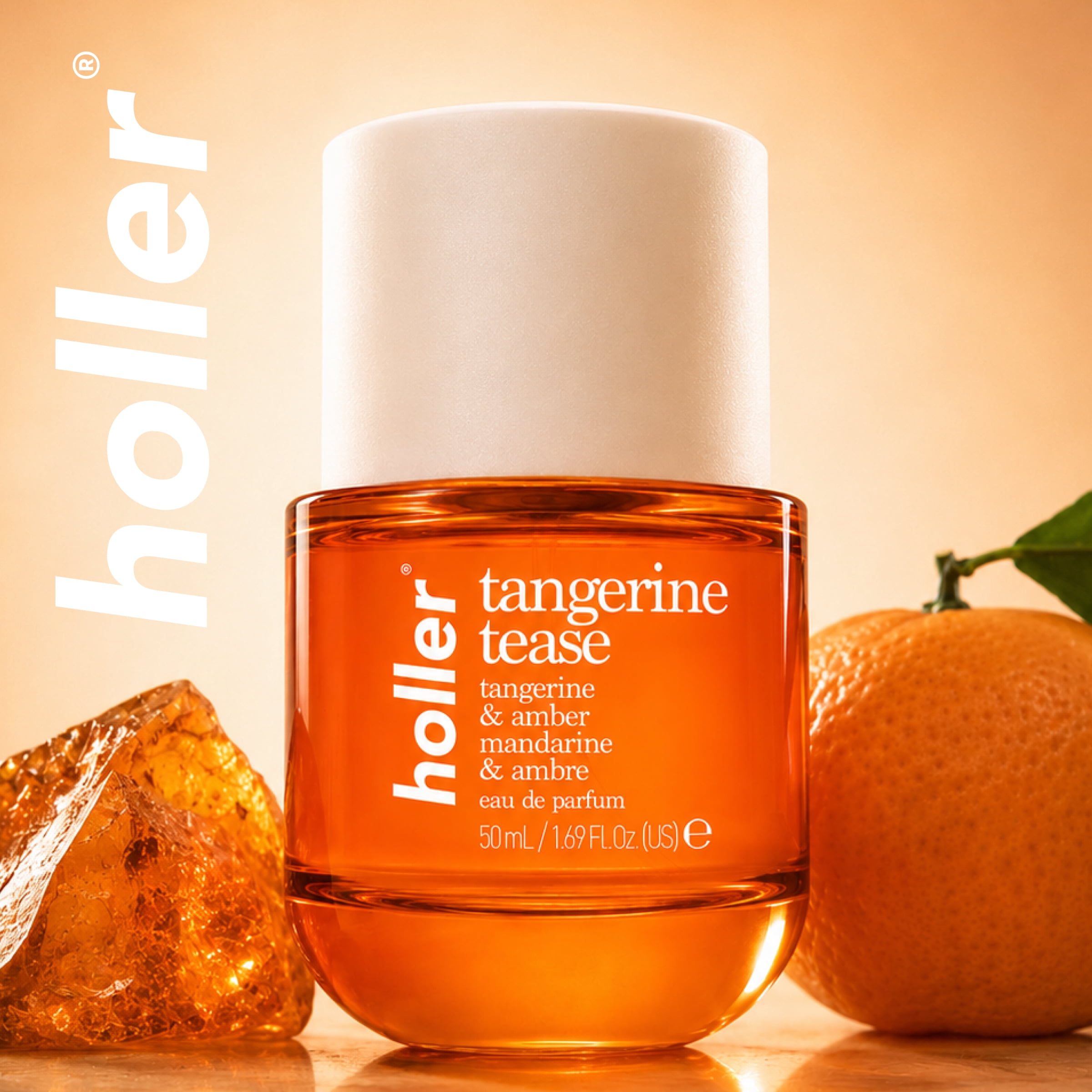 HOLLER Tangerine Tease Tangerine & Amber Eau De Parfum, 1.69 fl oz
