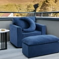 thumbnail image 5 of Jamdok Foam Bean Bag Chair with Ottoman,No Assembly Required,Modern Accent Chair,Single Sofa Lounge, Comfortable Arm Chair for Living Room,Bedroom,Home Office, 5 of 10