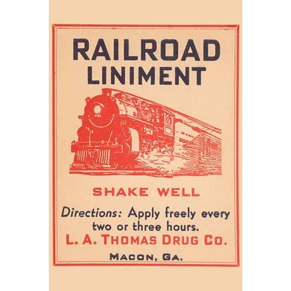Railroad Liniment-Fine Art Canvas Print (20" x 30")