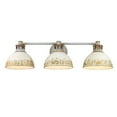 thumbnail image 2 of Golden Lighting Kinsley 3-light Vanity in Antique Ivory shade, 2 of 6