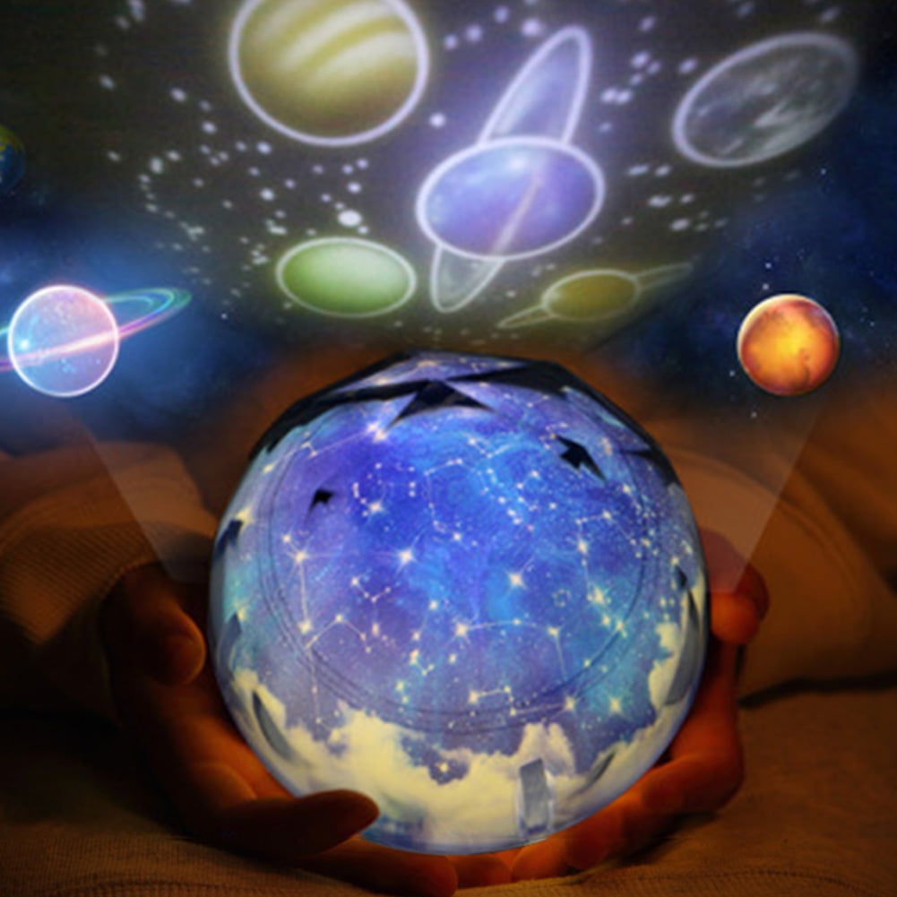 Night Light Rotary Planet Magic Projector Earth Universe LED Lamp Colorful 