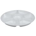 thumbnail image 1 of Fineline Settings 3510-WH White Medium 7-Compartment Serving Tray, 1 of 1