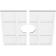 thumbnail image 2 of 24"OD x 6"ID x 8 1/4"C x 1"P Rubik Architectural Grade PVC Contemporary Ceiling Medallion, Two Piece, 2 of 11