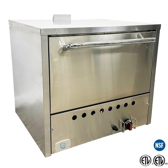 32 in. Commercial Stone Base Pizza Oven 32,000 BTU Natural Gas Double Deck Pizza Oven, Pizzeria Cooker NSF ETL