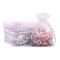 thumbnail image 1 of Bolsas de organza SumDirect, 100 unidades, bolsas transparentes para joyas de 10 x 15 cm, 1 of 7