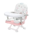 thumbnail image 1 of UBRAVOO Asiento elevador portátil 2 en 1 para niños pequeños, asiento elevador para mesa de comedor con bandeja extraíble y cojín para asiento, trona para viajes, ACE1013 Flamencos rosados, 1 of 5