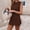 Coffee, variant on Morttic Side Slit Sleeveless Tank Top & High Waist Shorts Set for Women – Loose Solid Color Summer Beach Vacation Two Piece Khaki,S