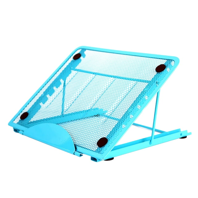 Soporte plegable para computadora portátil Soporte portátil ajustable para computadora portátil Soporte de acero laminado en frío, Azul seitruly EL4098-04B