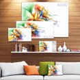 thumbnail image 2 of Designart - Art Mural sur Toile Fleur Abstraite Multicolore - Grande Fleur, 2 of 2
