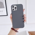 thumbnail image 1 of Funda de silicona líquida sólida Original de lujo para iPhone 13 12 11 Pro Max para iPhone 14 11 Xr Xs MAX funda trasera suave Tpu Fundas Tan Jianjun unisex, 1 of 2