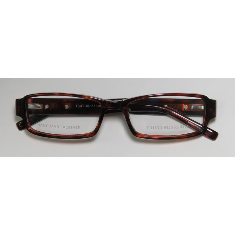 NEW TRUSSARDI 12733 MENS/WOMENS DESIGNER FULL-RIM HAVANA  display picture 3