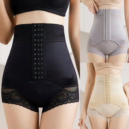 

HeJx Women Shapewear Shorts Stretchy Lace High Waist Tummy Control Butt Lifter Panty for Girl