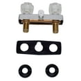 thumbnail image 2 of Phoenix Shower Control Valve PF213324 2 Valve; Single Piece Wall Mount; Brass Compression Valve; 4 Inch Center Distance; 2 Hole Application; 2 Clear Crystal Acrylic Knob Handle, 2 of 2
