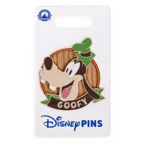 Disney Parks Goofy Wood Inlay Pin New With Card