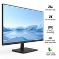 thumbnail image 3 of Viewedge 27 inch Monitor with 2K 2560 x 1440 IPS Panel 75hz | Computer Monitor 27 inch QHD with HDMI, DP and Wall Mountable | Eye Protection PC 1440p Monitor for Working and Gaming, 3 of 7