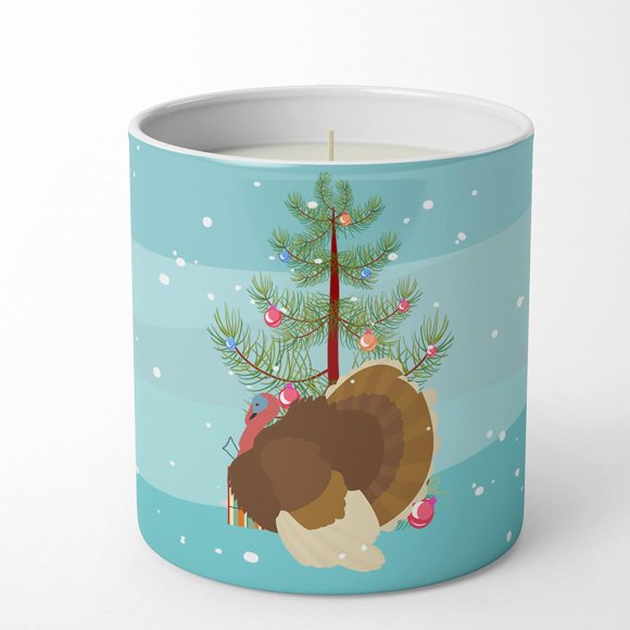 French Turkey Dindon Christmas 10 oz Decorative Soy Candle