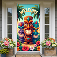 thumbnail image 6 of Colorful Design Welcome Banner Decorative Tiki Style Polynesian Elements for Luau Party Event, 6 of 8