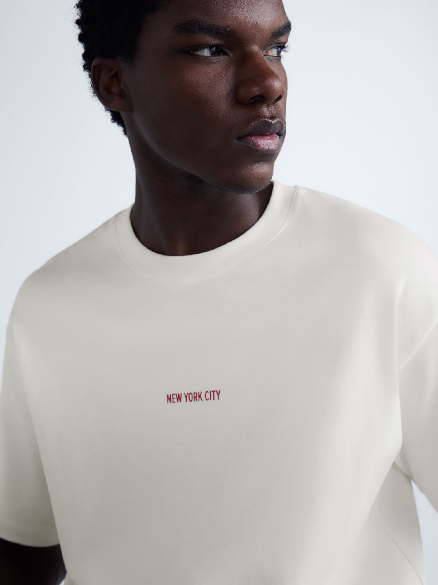 Free Assembly Men's NYC Front Back Graphic Cotton Tee with Short Sleeves, Sizes XS-XL