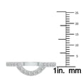 thumbnail image 4 of SZUL Women's 3/8 Carat TW Lab Grown Diamond Wedding Band in 14K White Gold, 4 of 6