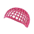 thumbnail image 2 of Bunenne Crocheted Hairnet Hd Wig Cap Women's Handmade Hairnet Wig Cap Top Net Cap Solid Color Hair Care Cap Sleeping Cap Bonnet for Sleeping E One Size, 2 of 9