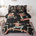 thumbnail image 1 of YST Ensemble de Literie pour Enfants Skull Lit en Sac Simple Garçons Planche à Roulettes Sports Ensemble de Couette 7 Pcs, Ensemble de Literie Style Hip Hop Actions de Planche à Roulettes Hippie avec Couette, 1 of 5