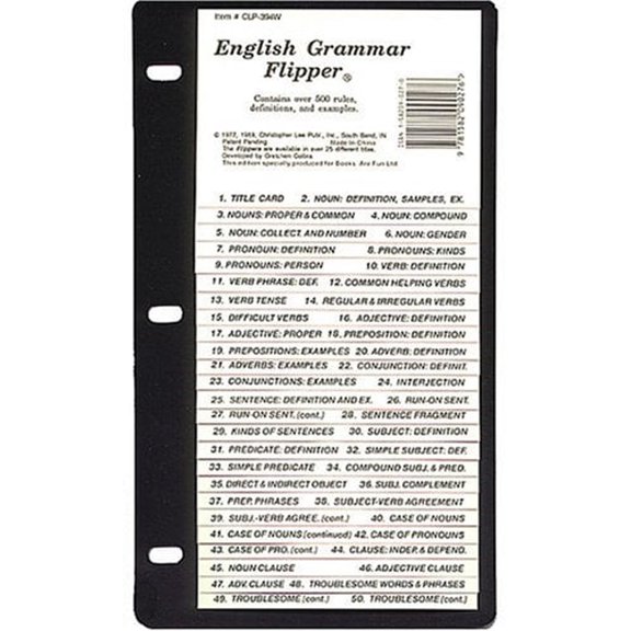 Pre-Owned English Grammar Flipper : A Guide to Correct English Usage (Hardcover) 9781878383013